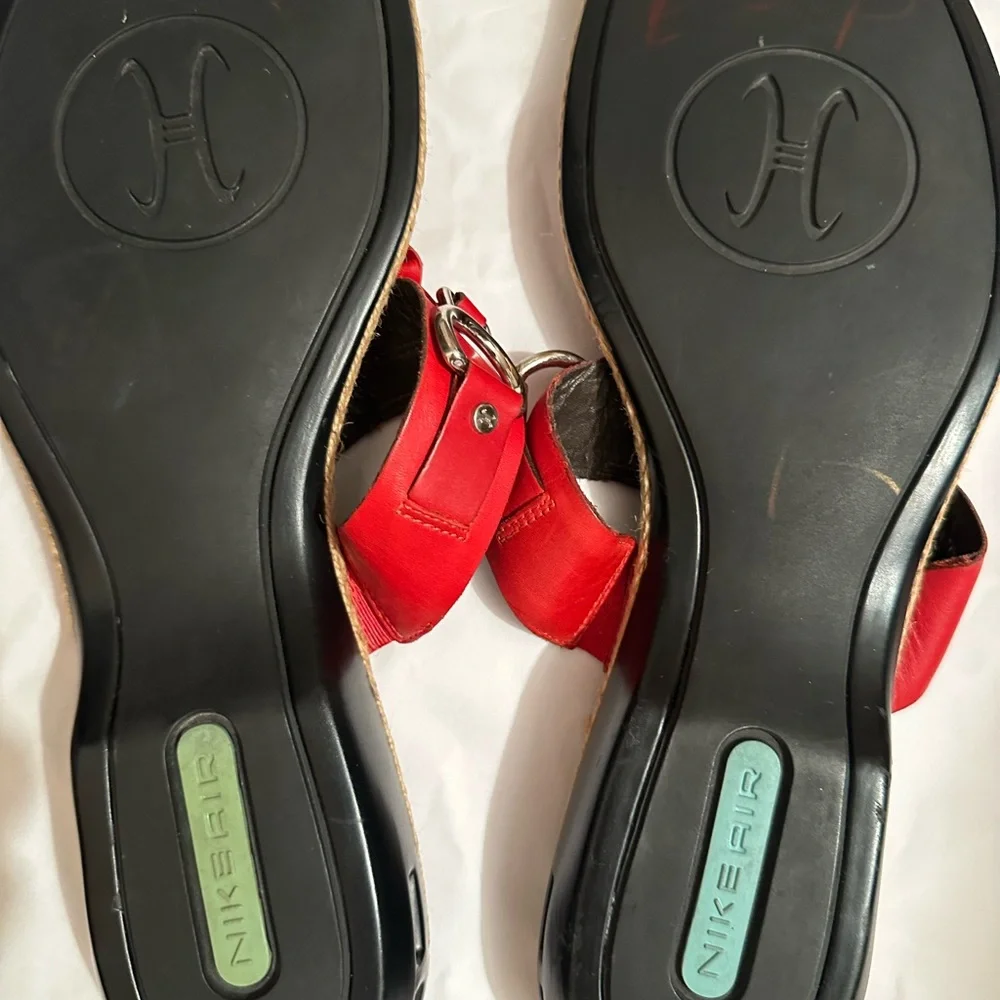New w/o Tag/Box - 11B Cole Haan Nike Air Red Sandals - Picture 5 of 8